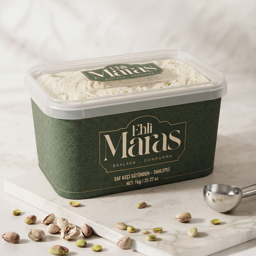 Kakaolu Maraş Dondurması 1000 Gr